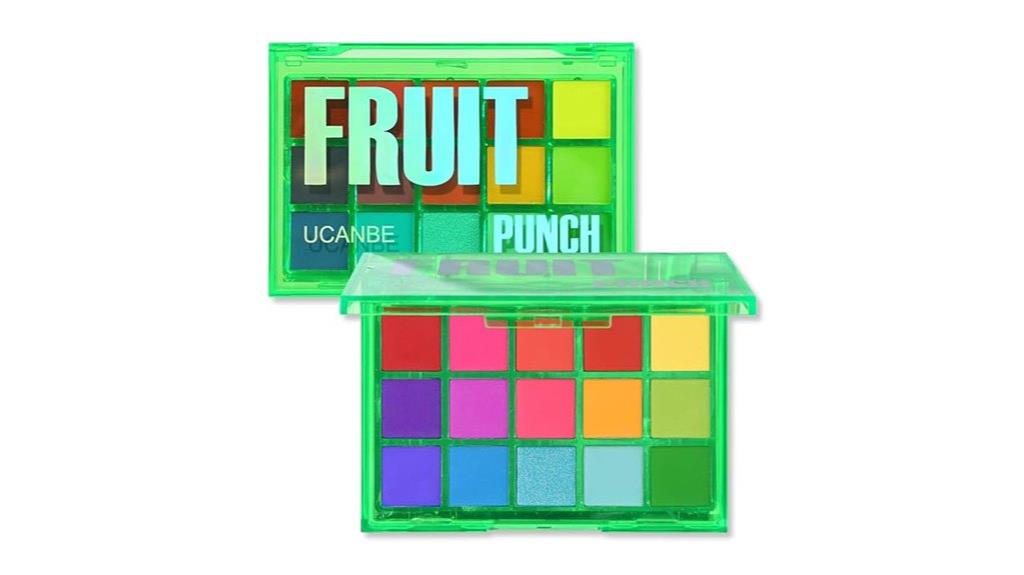 vivid neon rainbow palette