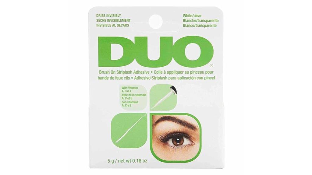 waterproof lash glue with vitamins