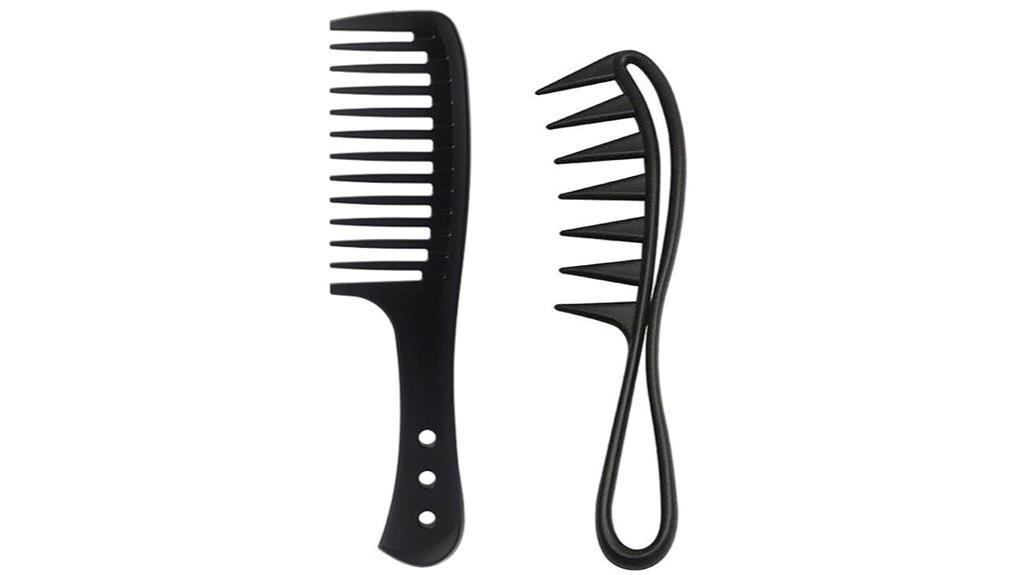 wide tooth comb set