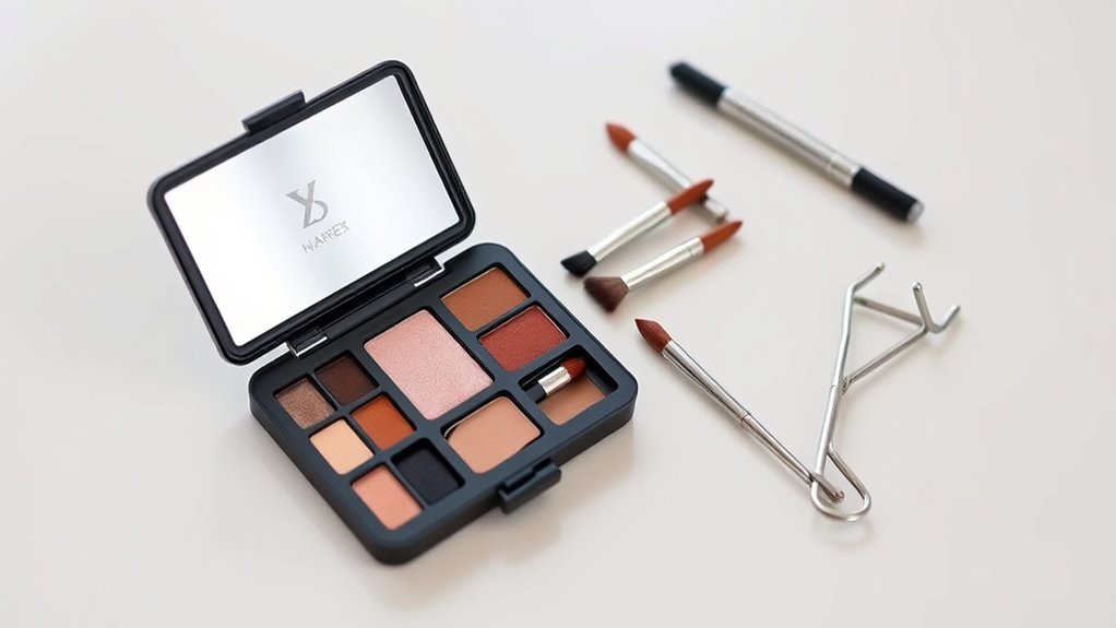 compact makeup on the go