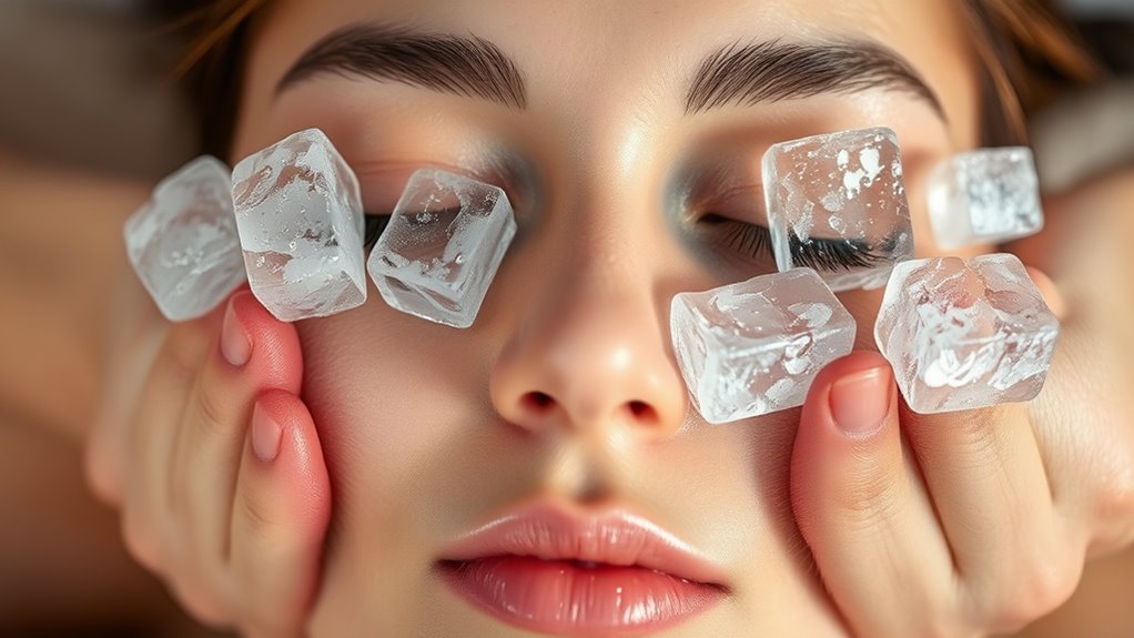 cooling skin with ice