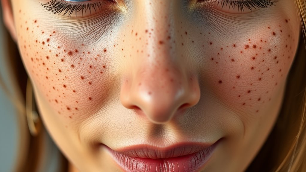 create natural faux freckles