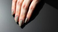 elegant matte textured nails