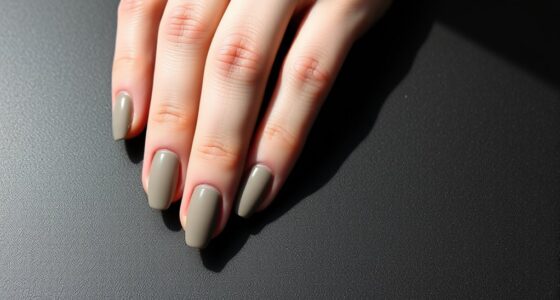 elegant matte textured nails