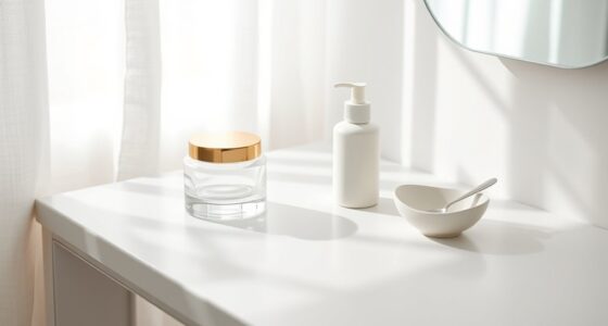 elegant minimalist skincare routine