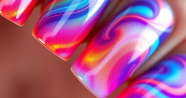 energy inspired nail gradients