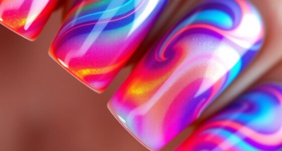 energy inspired nail gradients