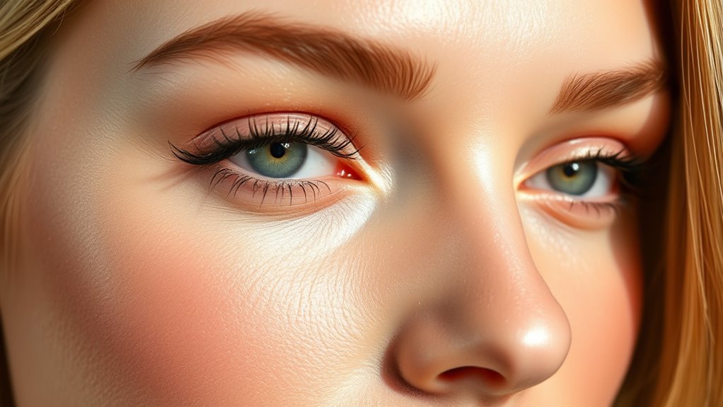 glossy luminous skin finish