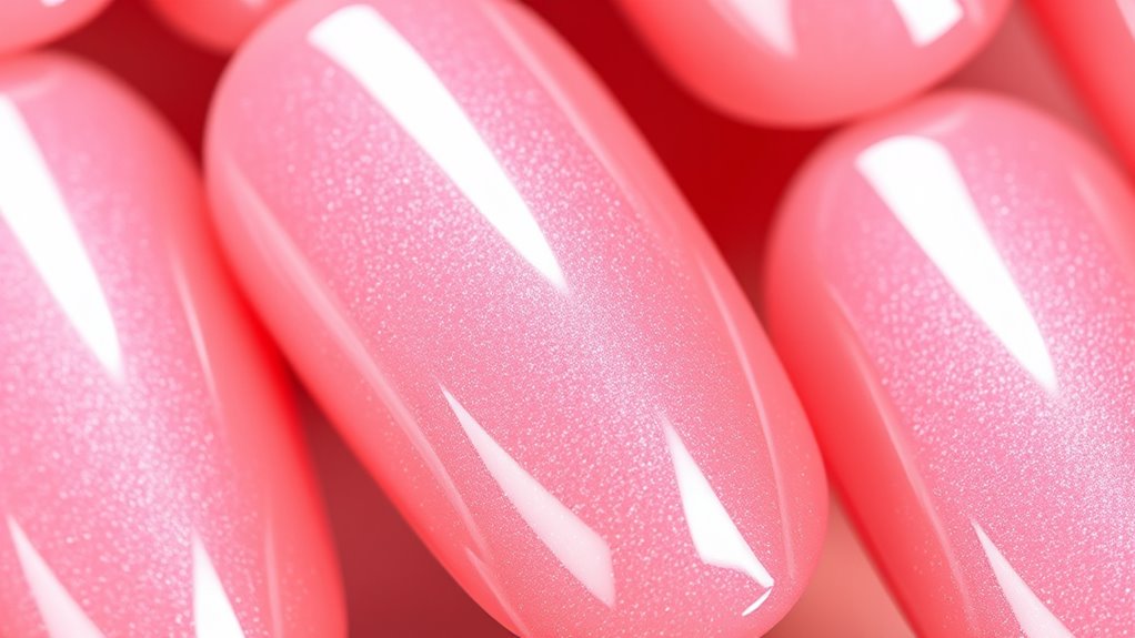 glossy plump nail finish