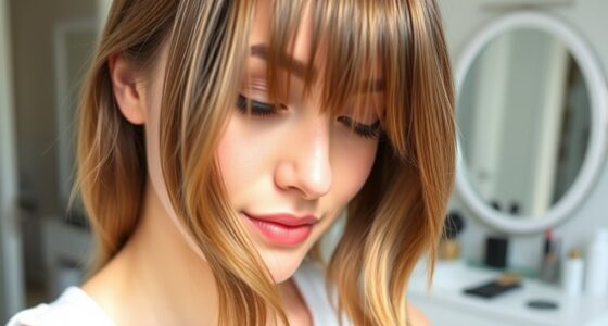 grow bangs slowly and patiently