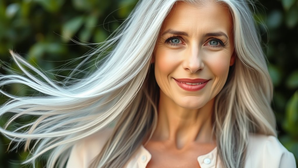 healthy grey hair transition