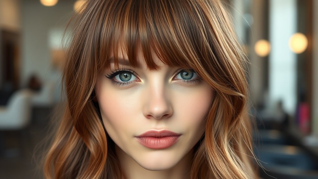 maintain and style curtain bangs