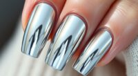 metallic chrome nail trends