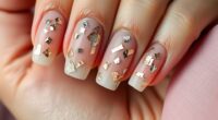 metallic foil nail designs