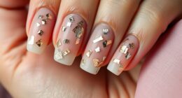metallic foil nail designs