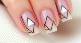 minimalist modern nail art