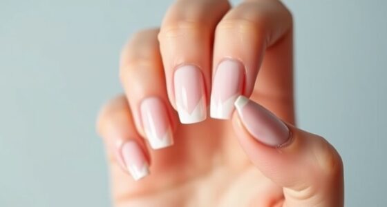 minimalist negative space nails