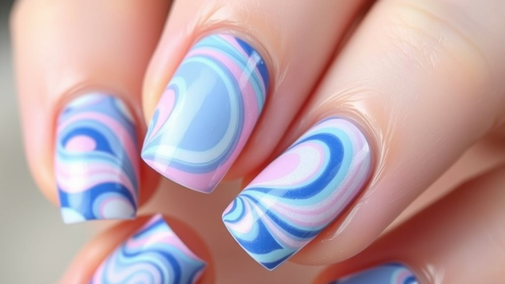 swirling water marble designs