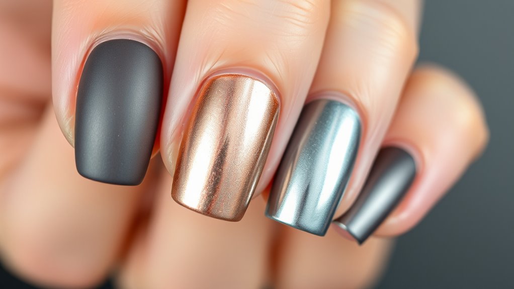texture contrast enhances nail designs