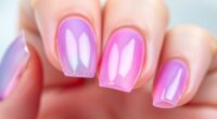transparent playful easy nails