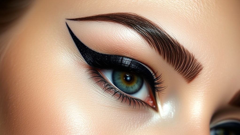 upside down eyeliner trend