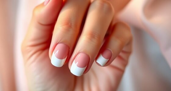 vintage half moon nail art