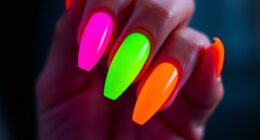 vivid neon nail colors
