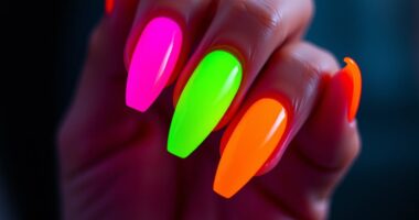 vivid neon nail colors