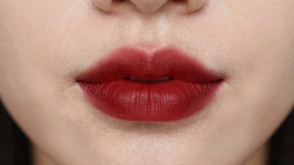 avoid overdrawing dark lipstick