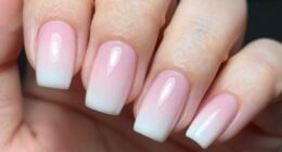 clean ombre nail blending