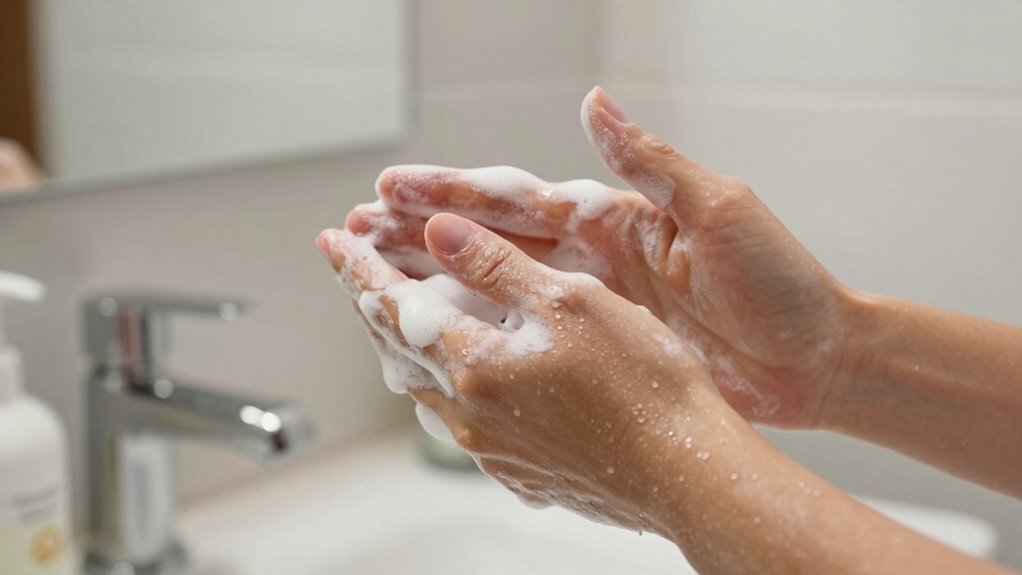 consistent hand hygiene routine