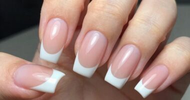 contemporary french nail designs