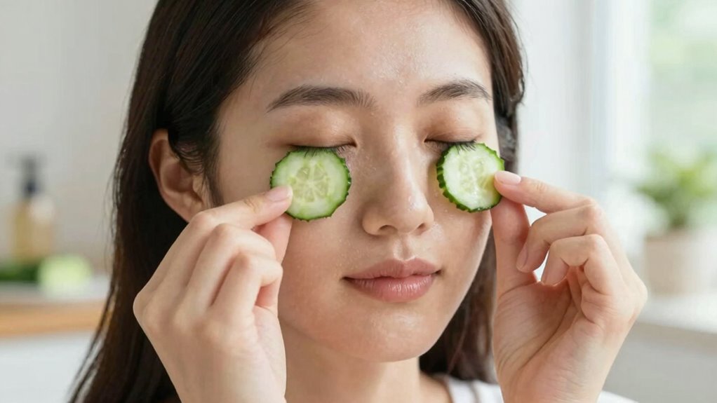 daily eye depuffing habits