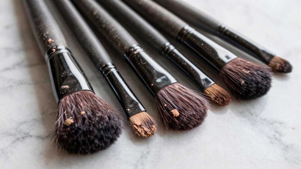 dirty brushes need cleaning