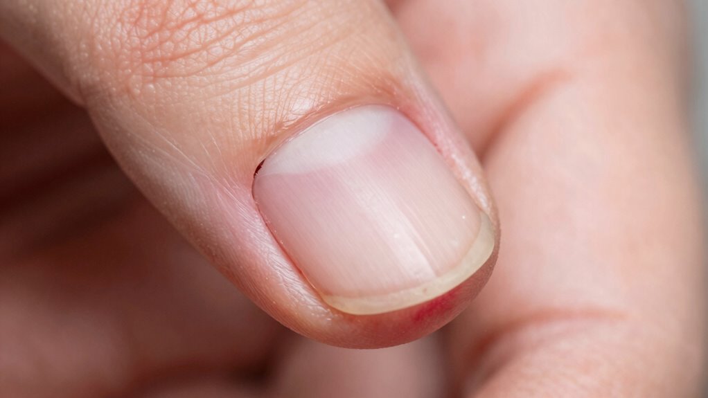 early signs of nail lifting
