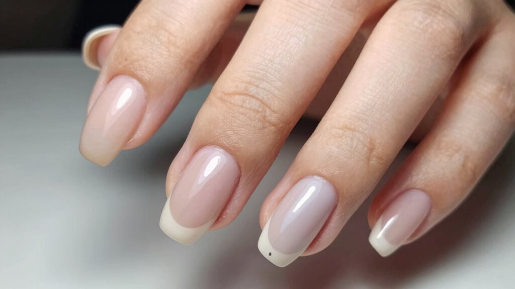 flat fingernail shape tips
