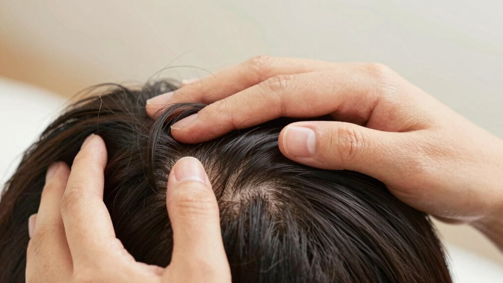 gentle consistent scalp massage