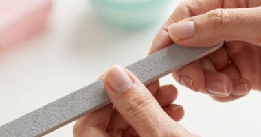 gentle filing strengthens nails