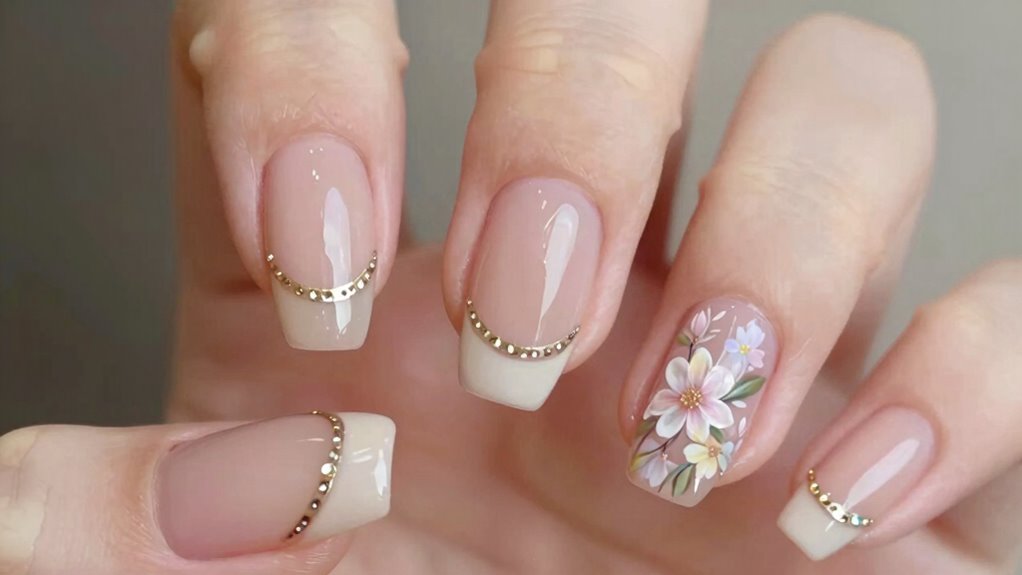 illusory length with nail art