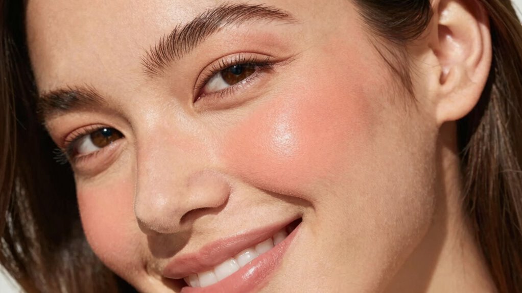 instant brightening blush technique