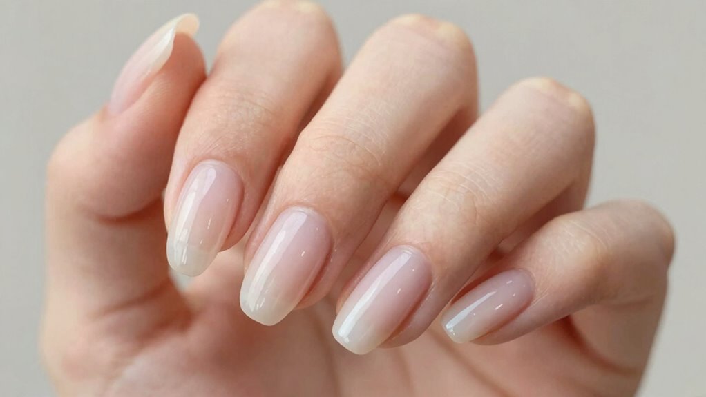 minimalist elegant neutral nails