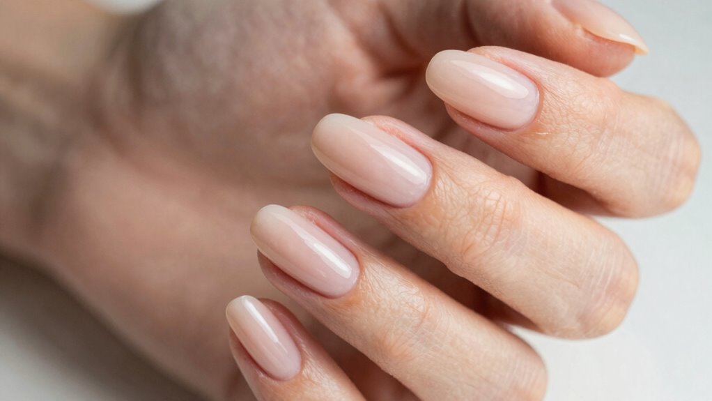 minimalist natural elegant nails
