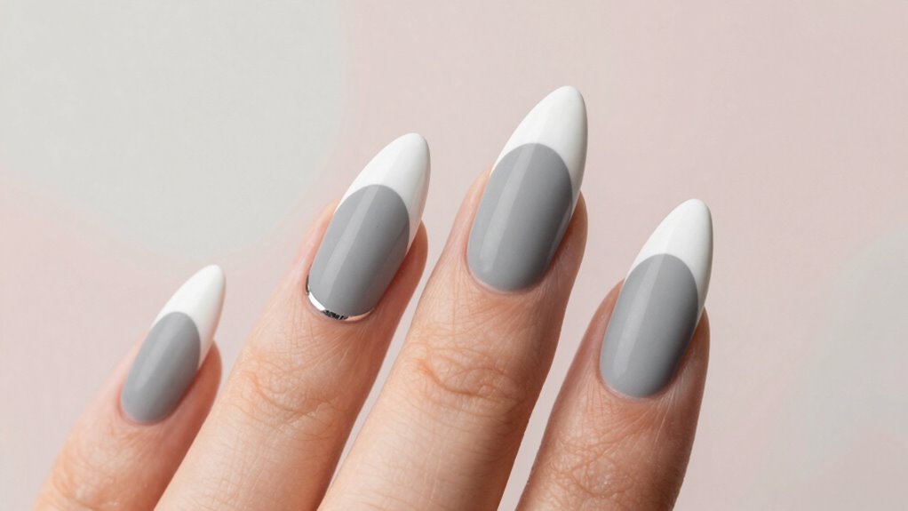 modern french nail art