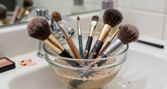 neglected makeup brush hygiene