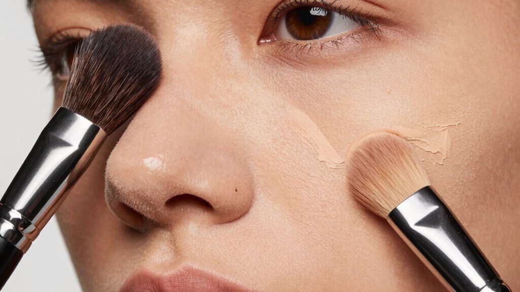 oil control foundation setting