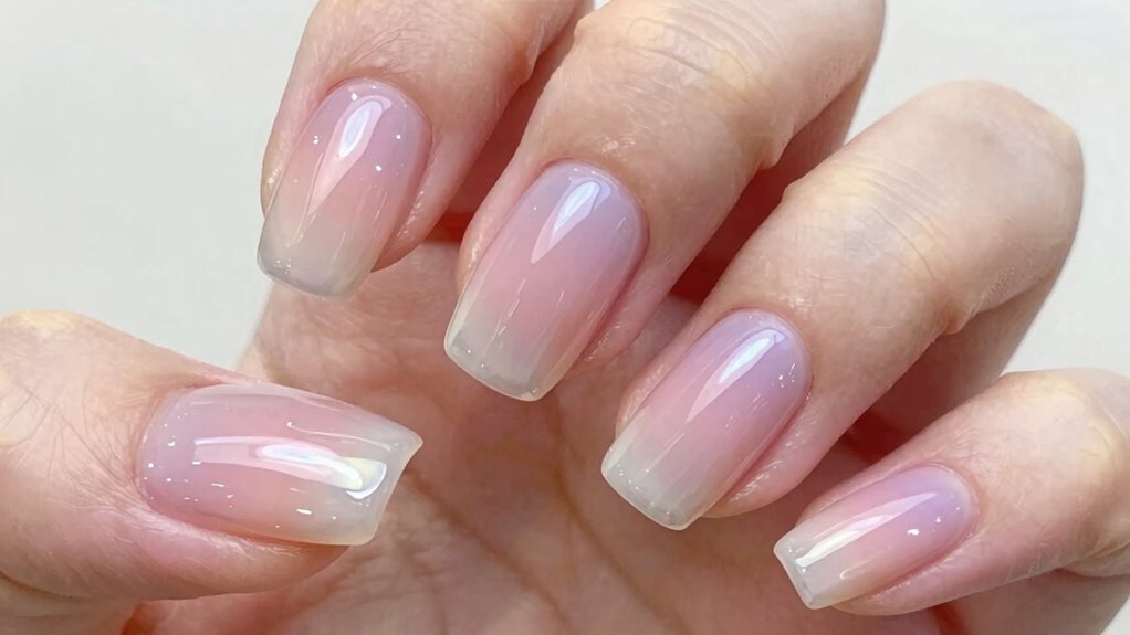 perfect transparent jelly nails