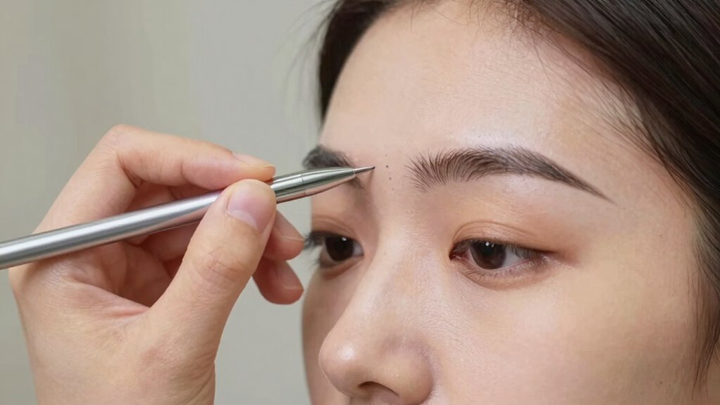 perfectly symmetrical brow mapping