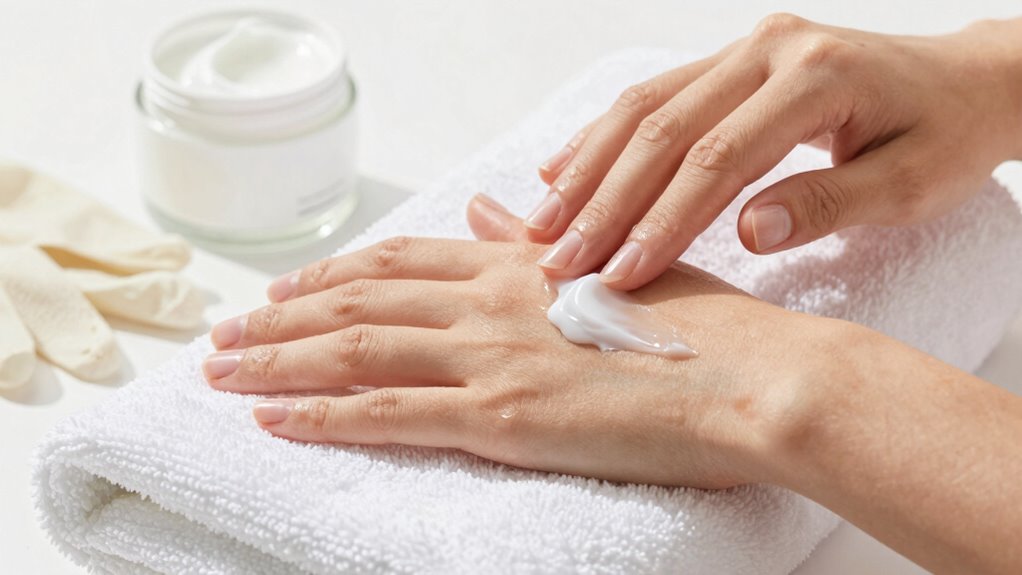 prepare hands for moisturization