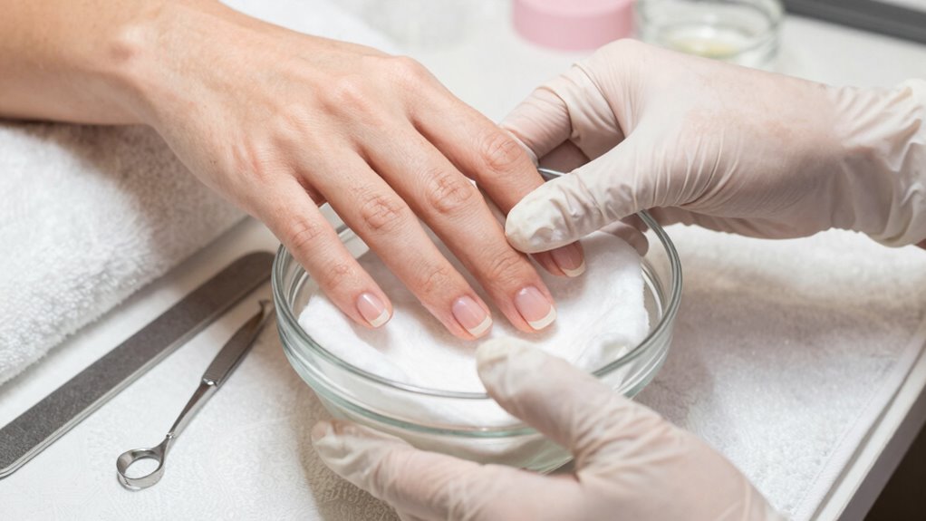 prepare nails and workspace