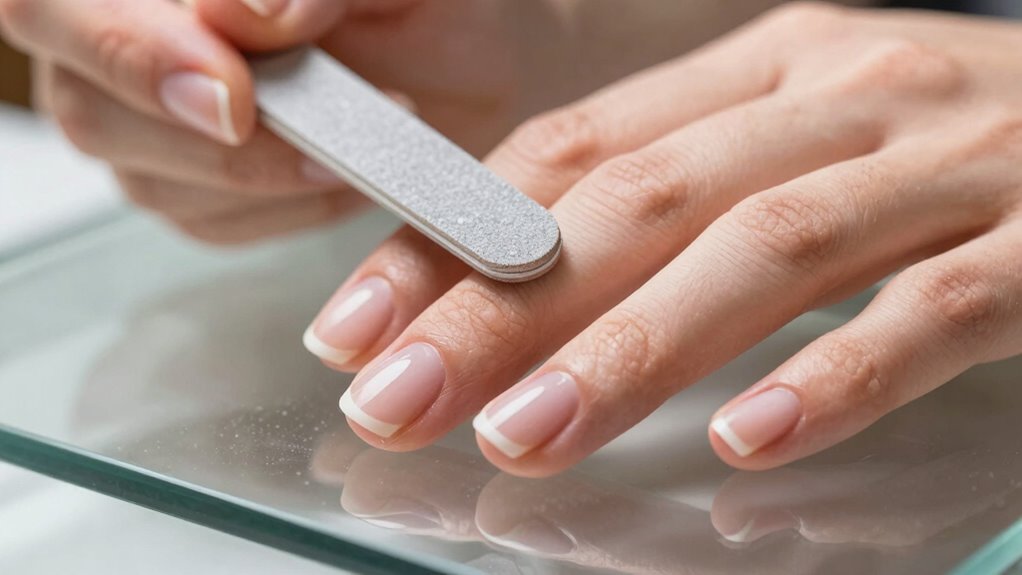 proper filing promotes nail strength